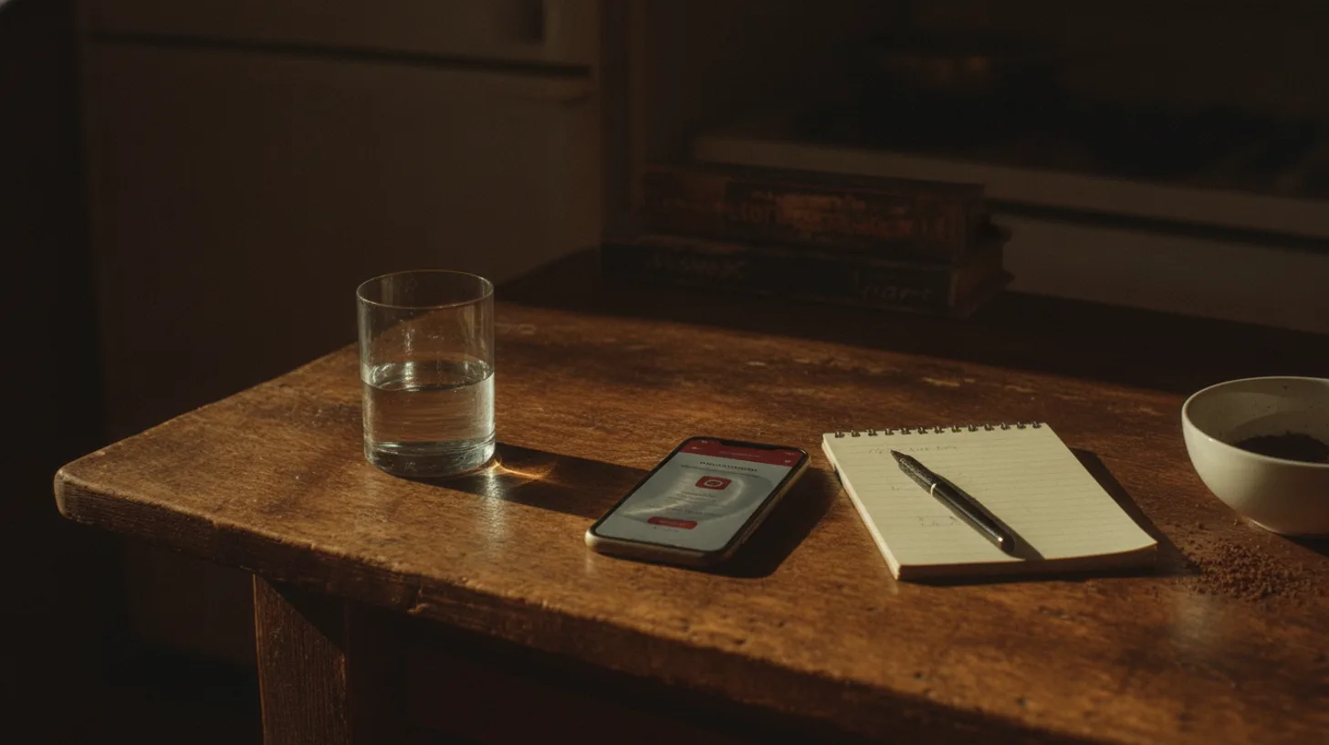 Insurance card and medication organizer on a clean desk with morning light