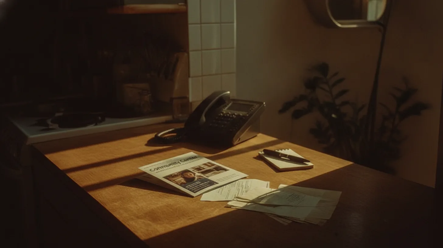 Warm morning light across a simple desk with paperwork and a coffee mug, suggesting the feeling of taking steps forward despite challenges