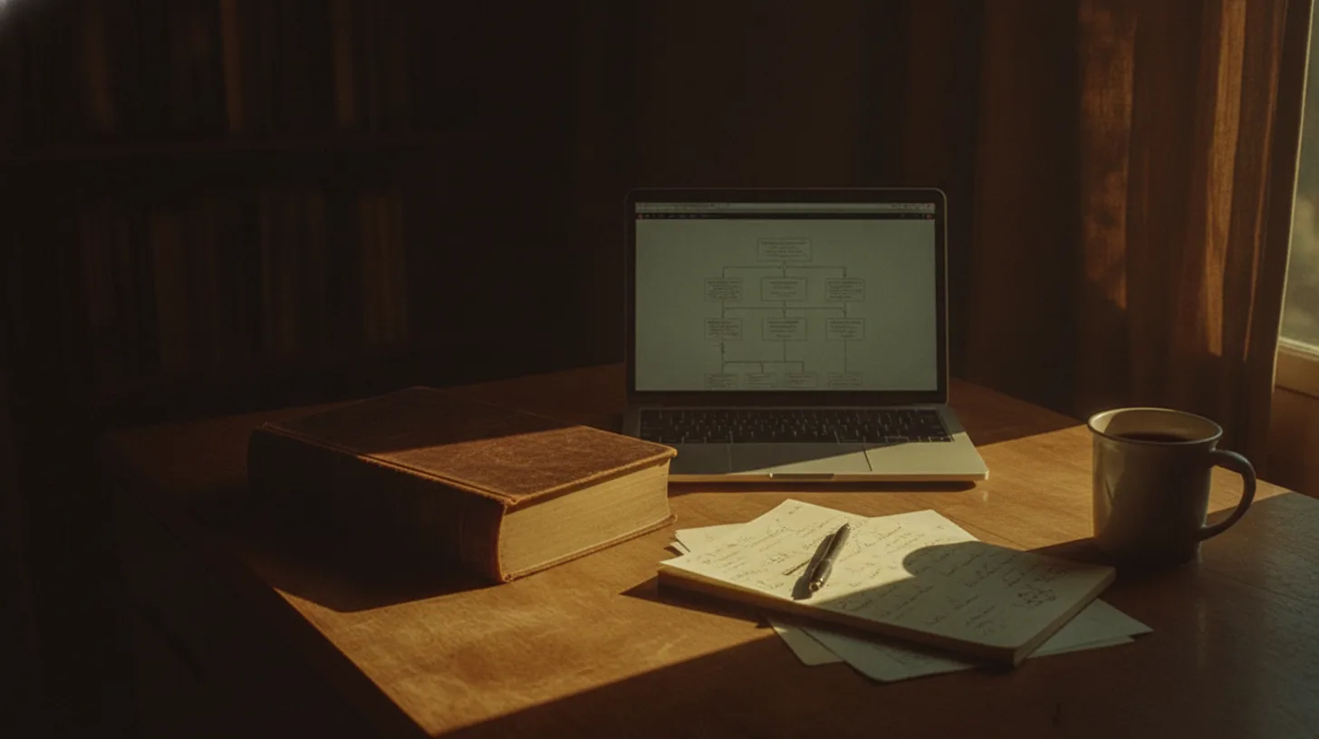 Legal documents and harm reduction supplies on a desk with warm natural lighting