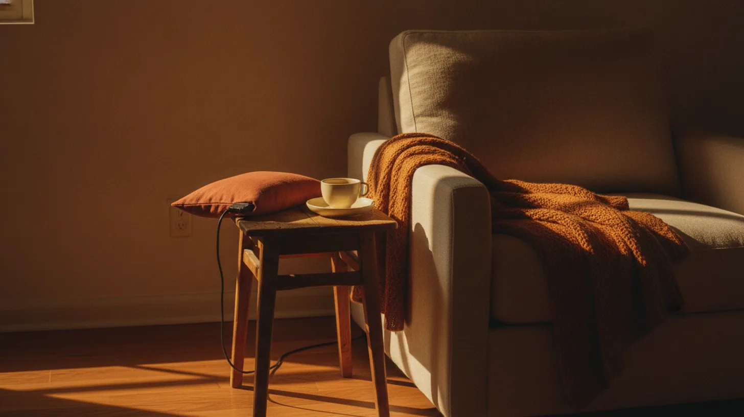 Morning light across a therapy mat with resistance bands and a journal, suggesting gentle movement and holistic healing